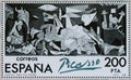 Spanish stamp with the Picasso theme
